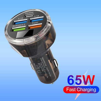 Experience Lightning Fast Charging on the Go with Our 5-Port USB C Car Charger Adapter - Perfect for iPhone, Android, Samsung, and More!